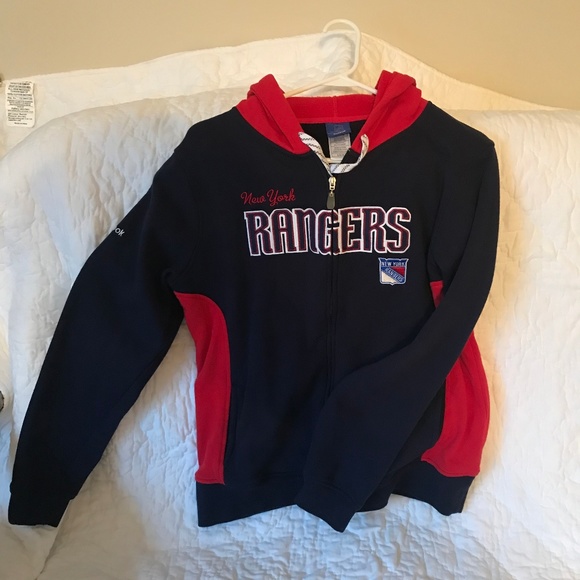 ny rangers zip up hoodie